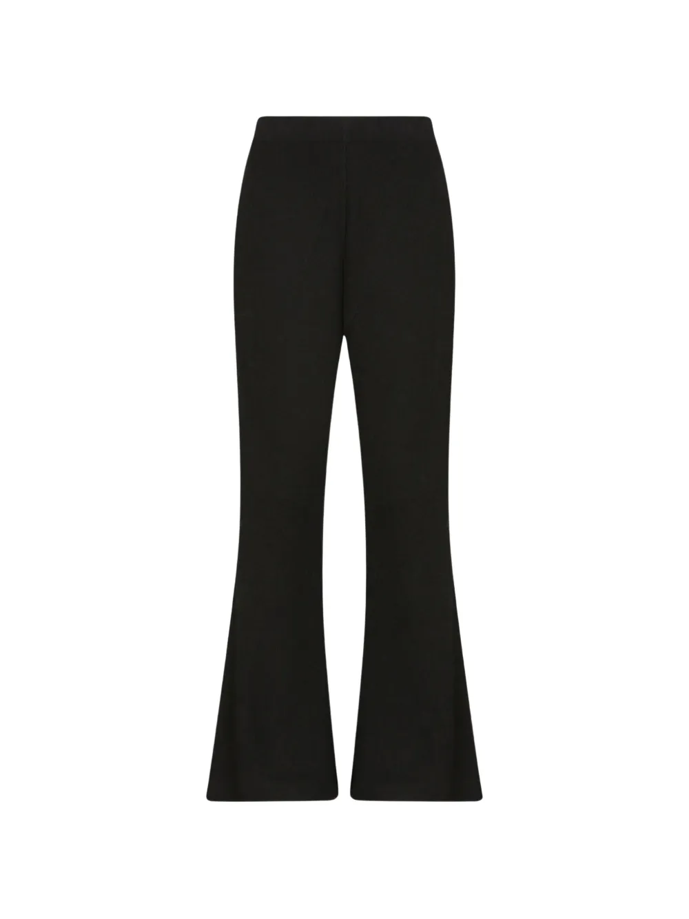 Izaak Azanei ribbed-knit flared trousers - Nero