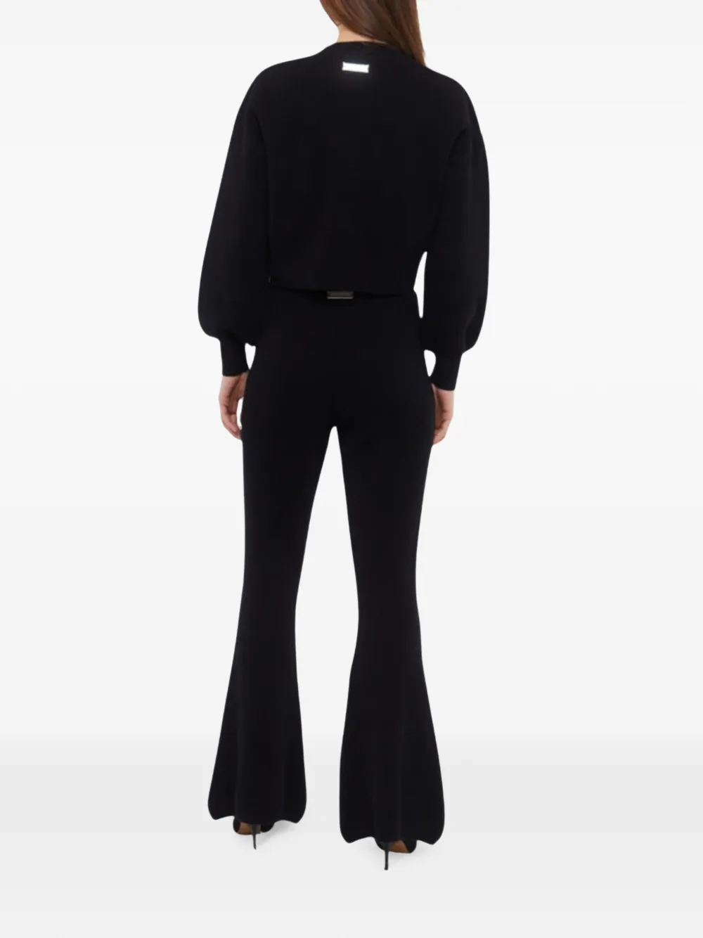 Izaak Azanei Flared broek Zwart