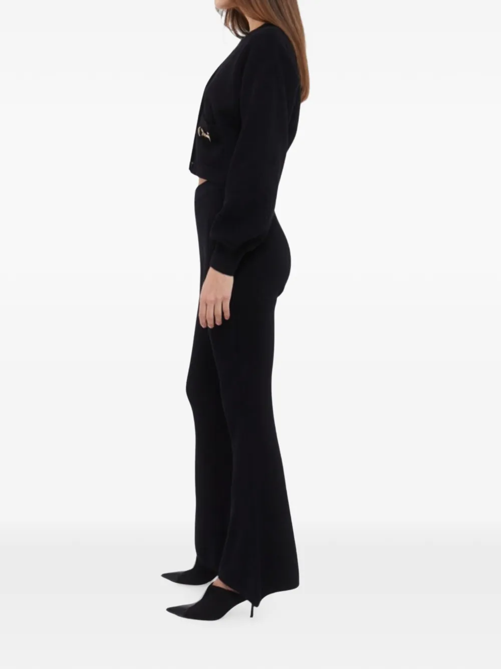 Izaak Azanei Flared broek Zwart
