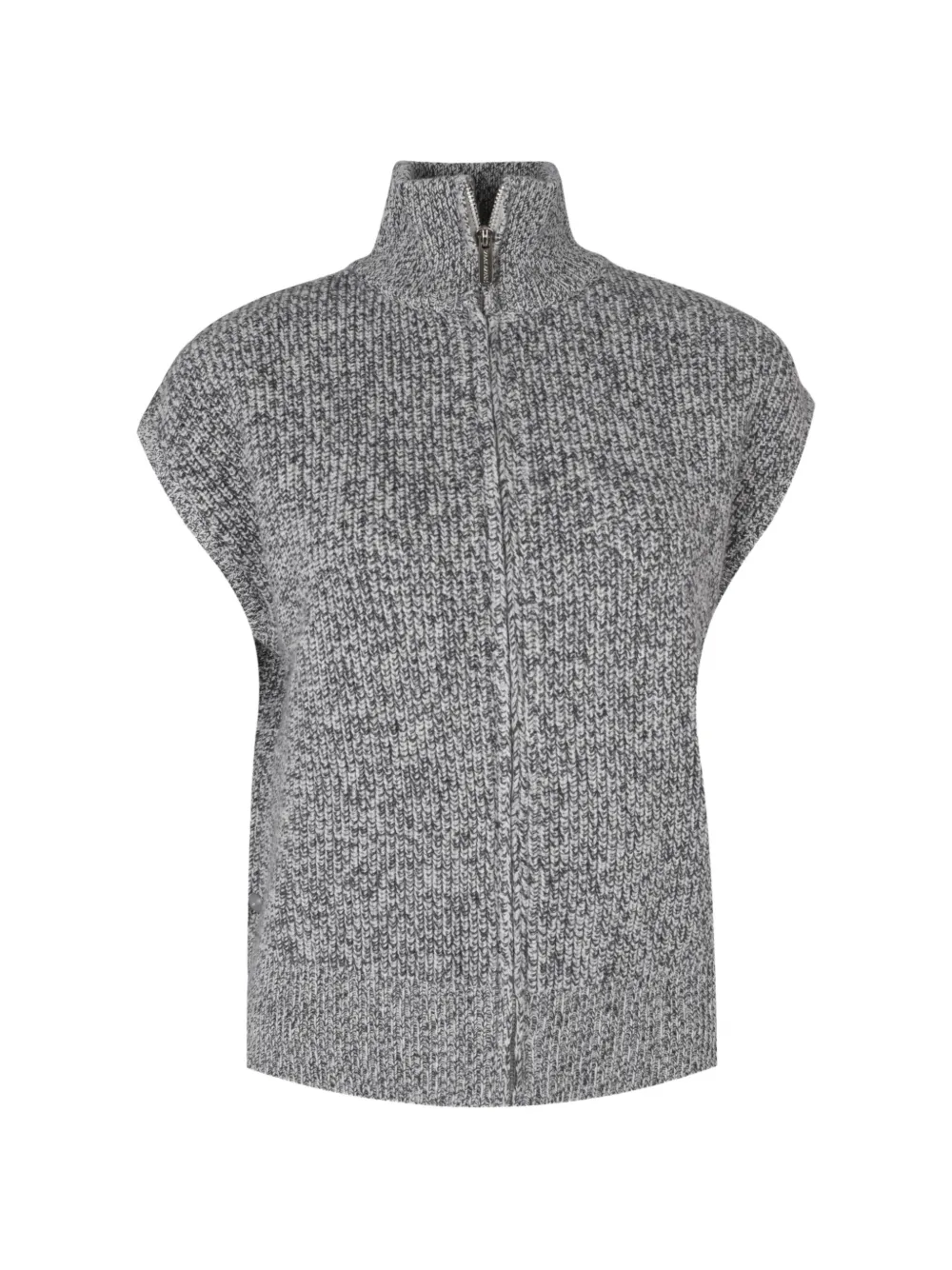 Izaak Azanei high-neck zip-up sweater - Grau