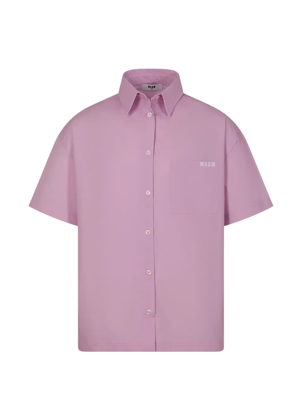 MSGM Kids chest-pocket shirt - Rosa