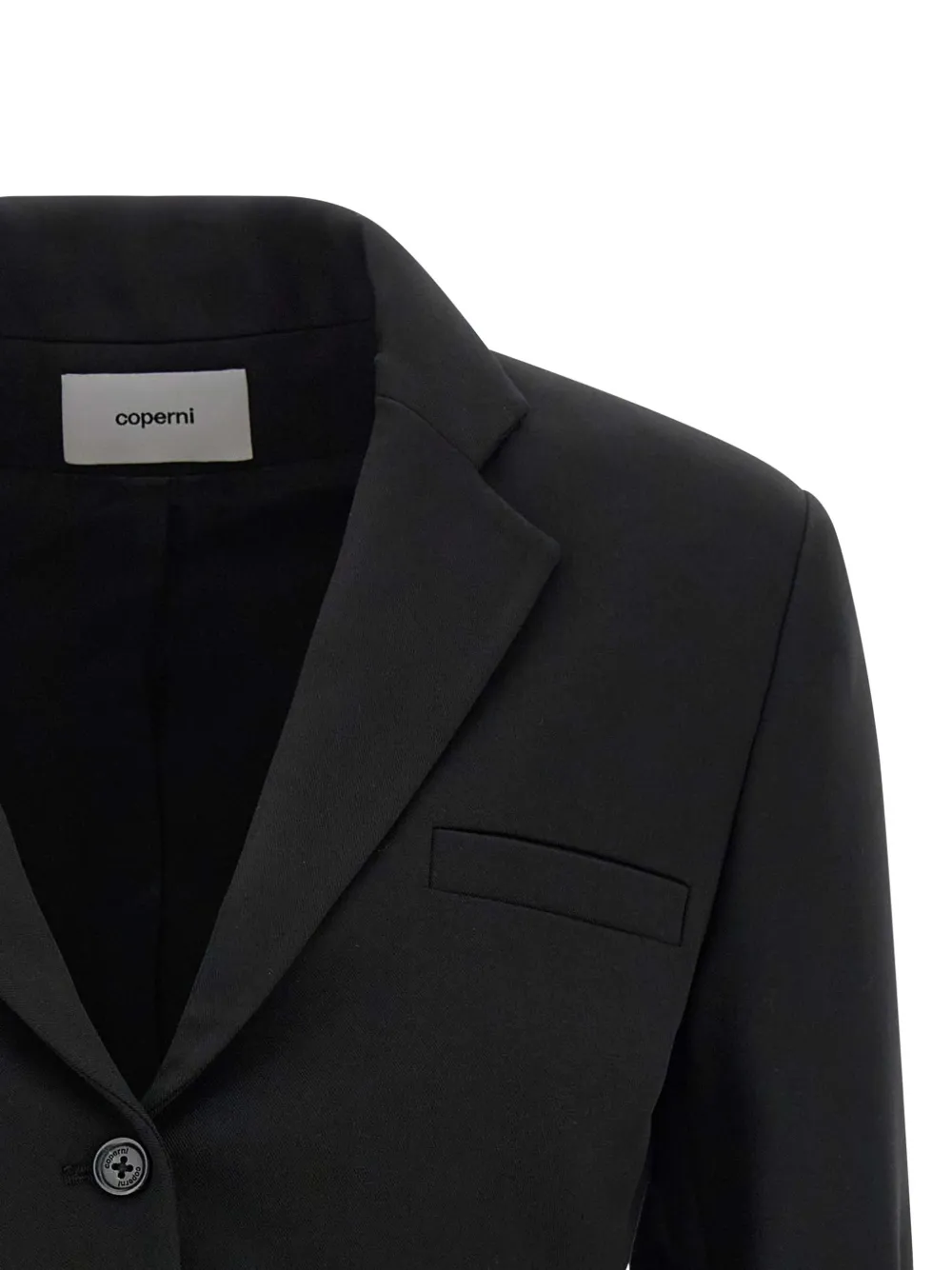  Coperni Hybrid Cropped Blazer - Black 