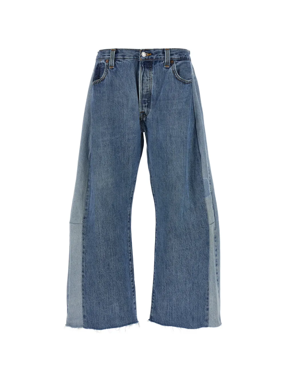 B SIDES customised Levi's Lasso cotton jeans - Blu