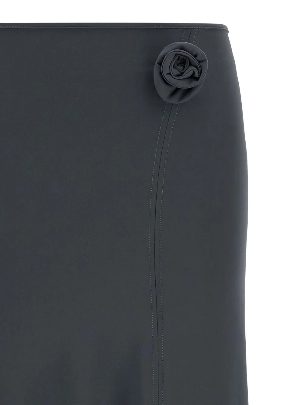  Coperni Flower Slit Mid Skirt - Grey 