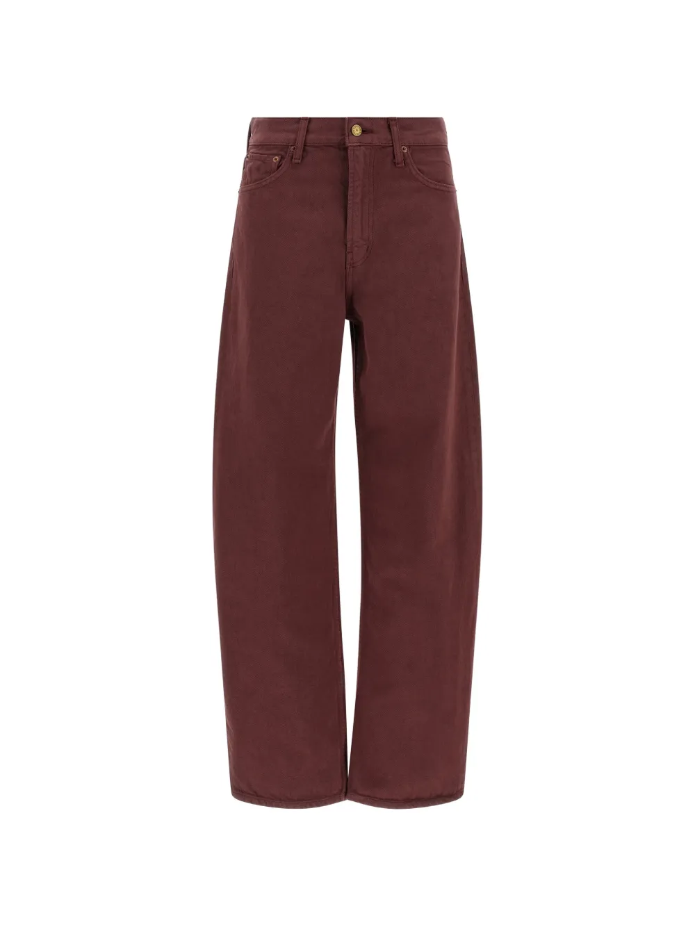 B SIDES Leroy Mid Relaxed Bow cotton jeans - Rosso