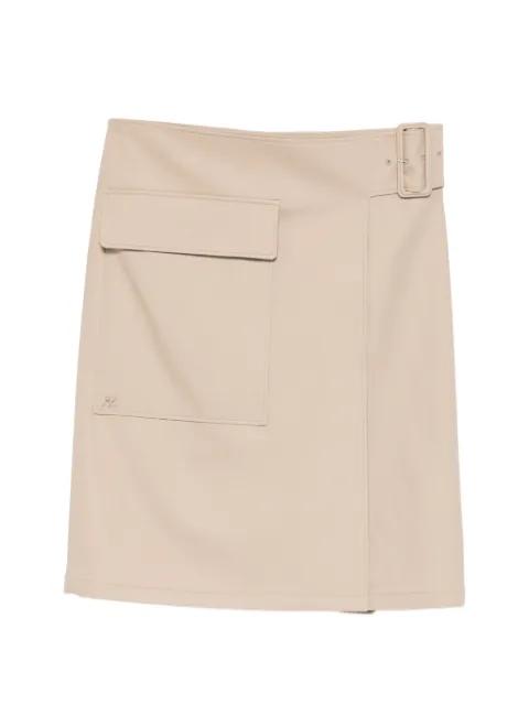 Courrèges — pocket belted midi skirt