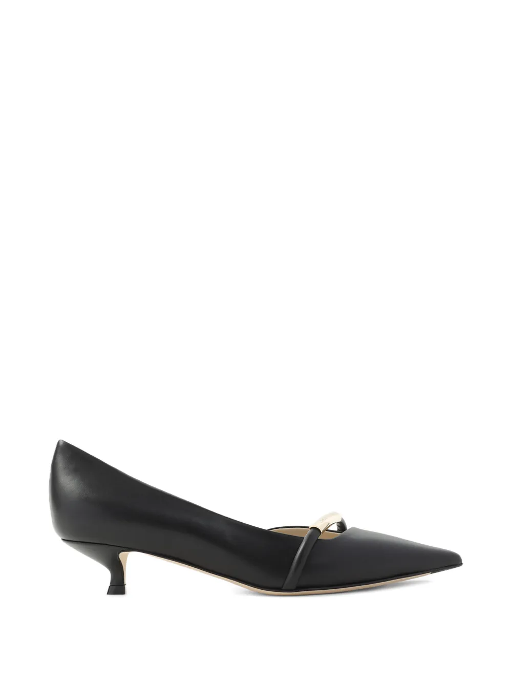 Giorgio Armani Pumps met puntige neus en bandje Zwart