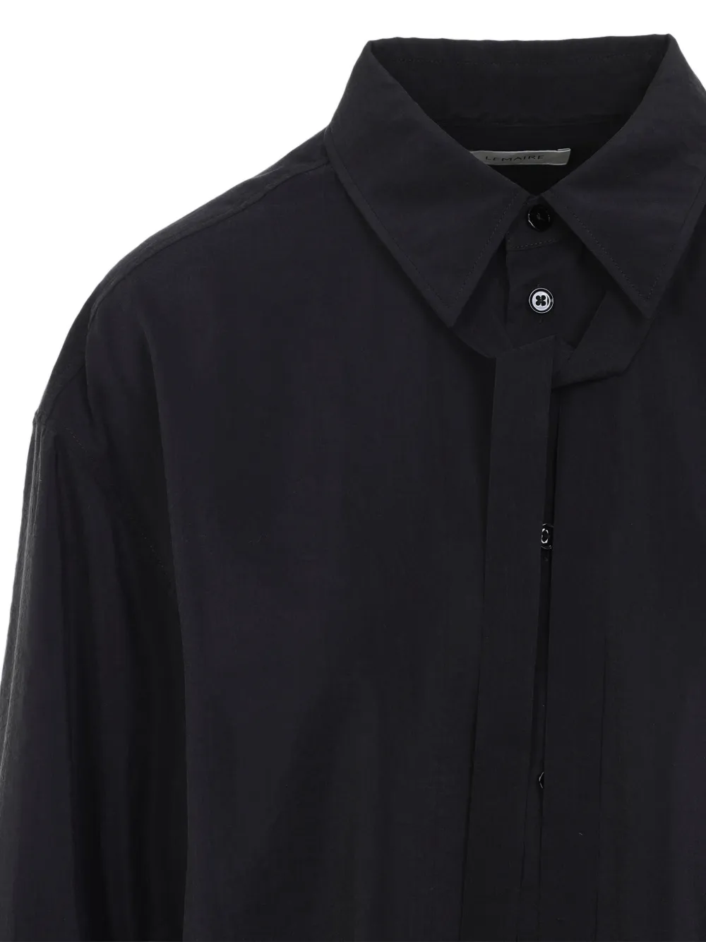 LEMAIRE Lange zijden blouse Zwart