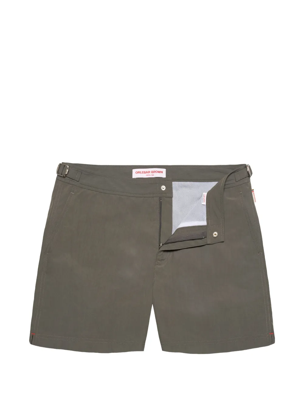 Orlebar Brown Bulldog buckle swim shorts - Grigio