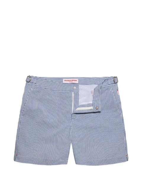 Orlebar Brown Bulldog Seersucker stripe beachwear