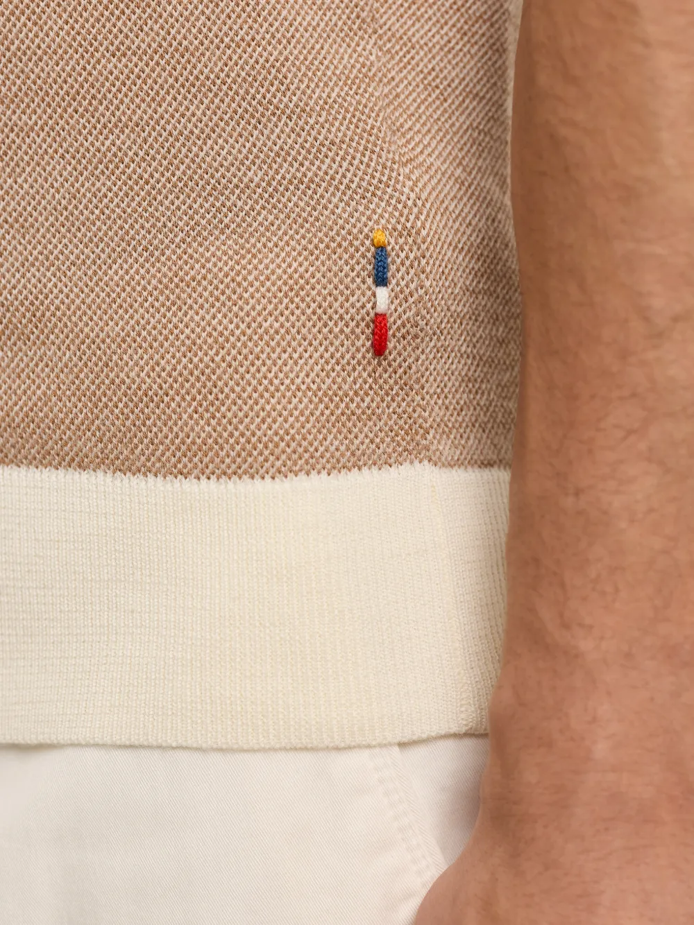 Orlebar Brown Horton T-shirt met contrasterende afwerking Beige