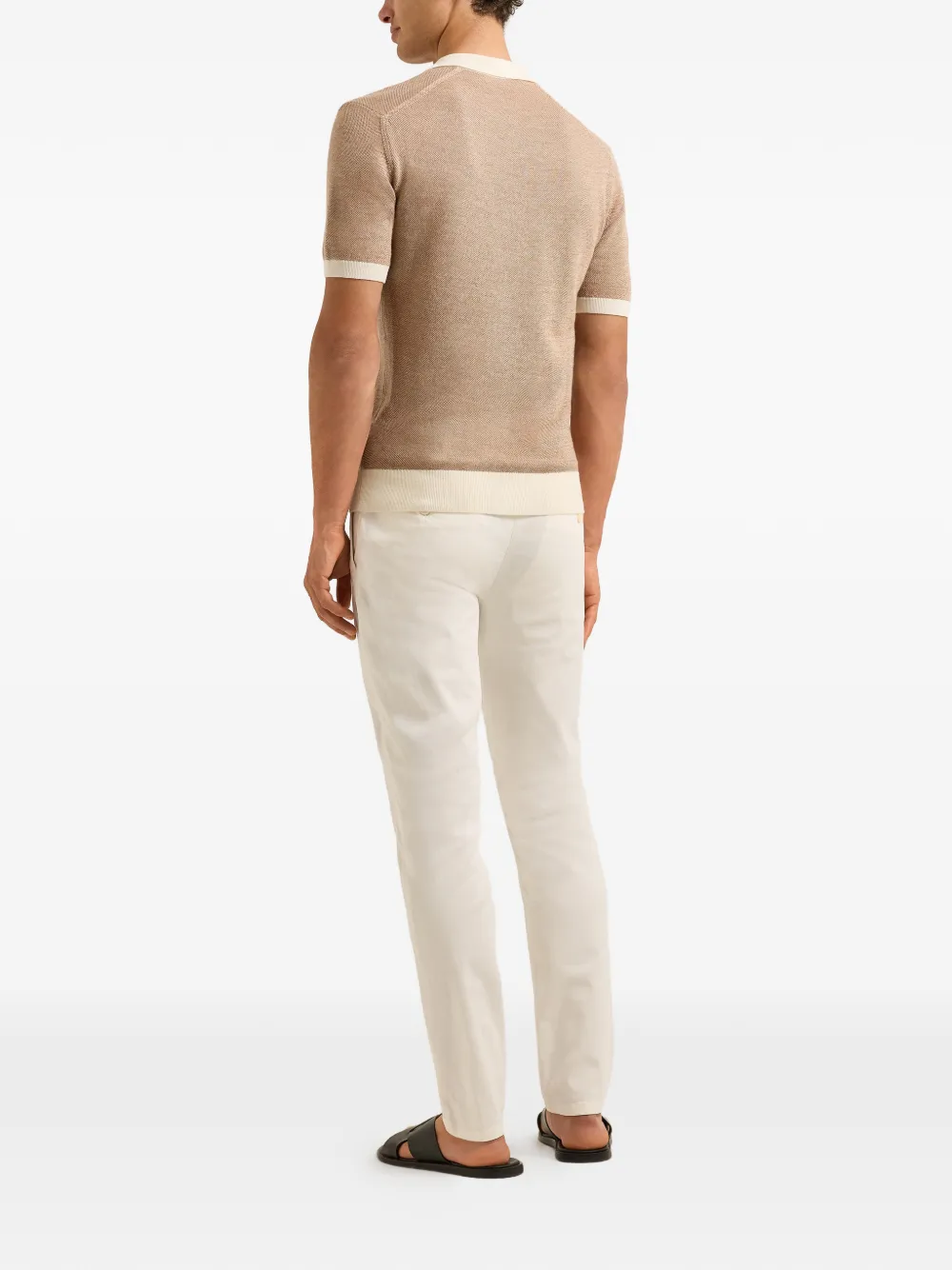 Orlebar Brown Horton T-shirt met contrasterende afwerking Beige