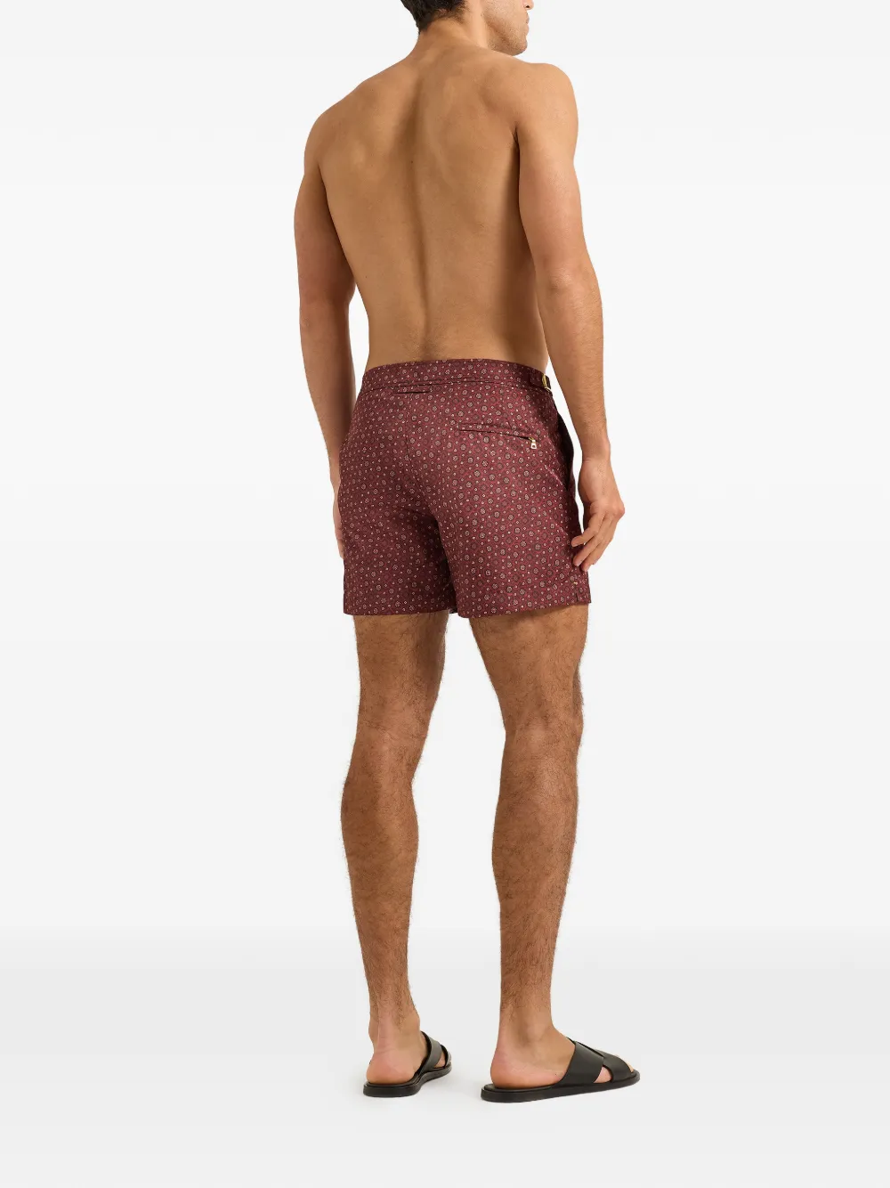 Orlebar Brown Setter zwembroek met patroon Rood