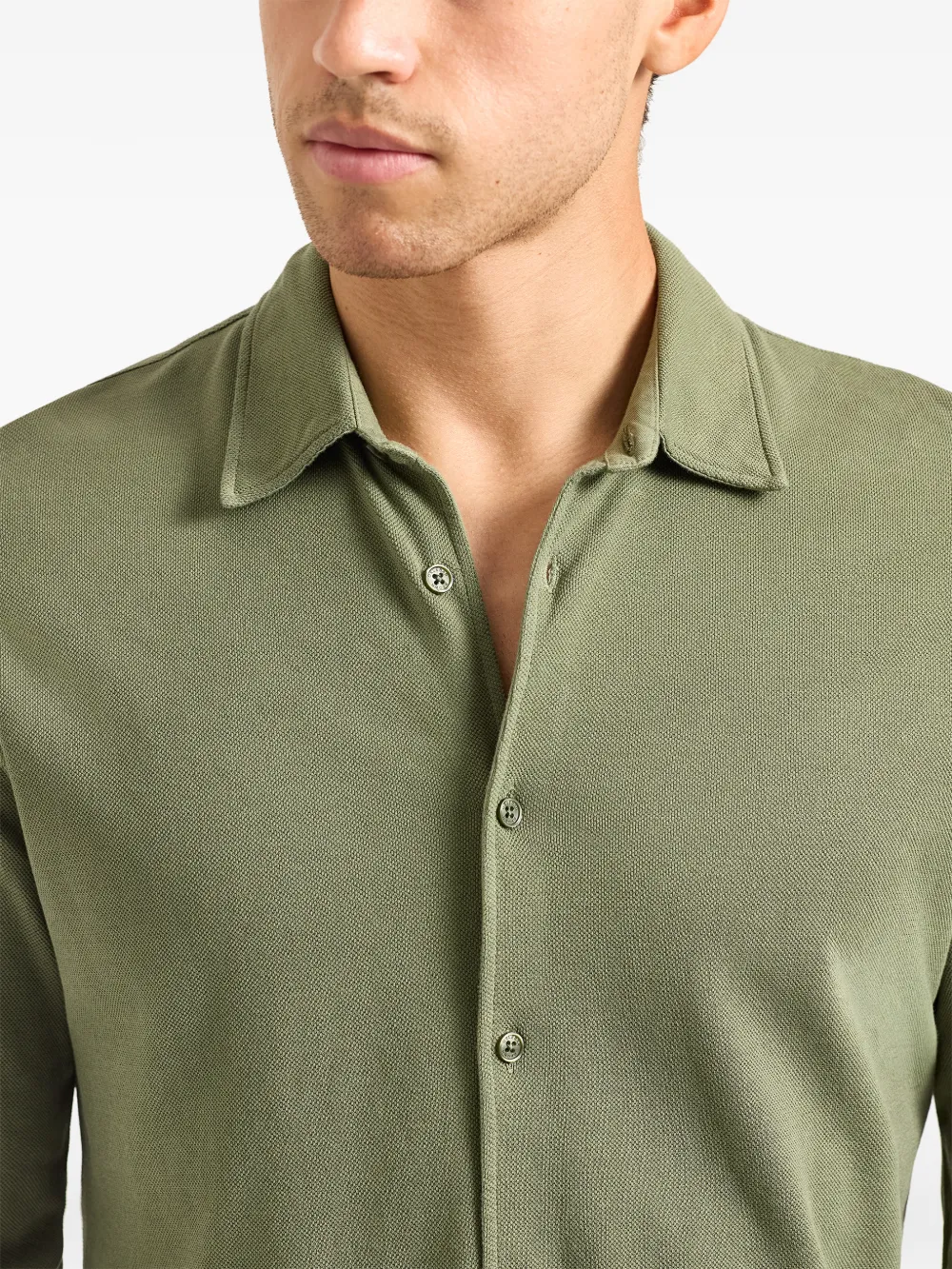 Orlebar Brown Giles overhemd Groen