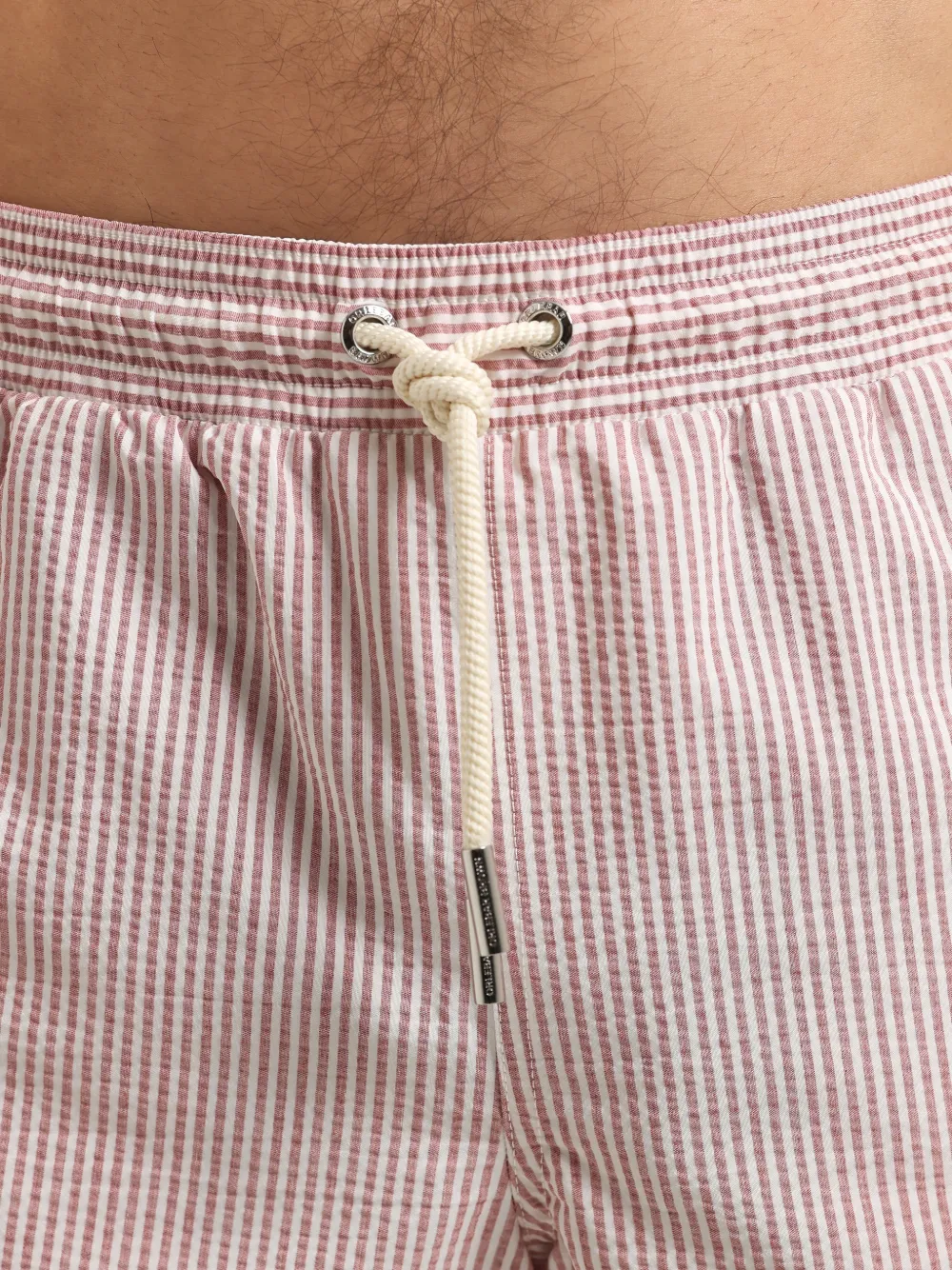 Orlebar Brown Seersucker boxershorts met streep Roze