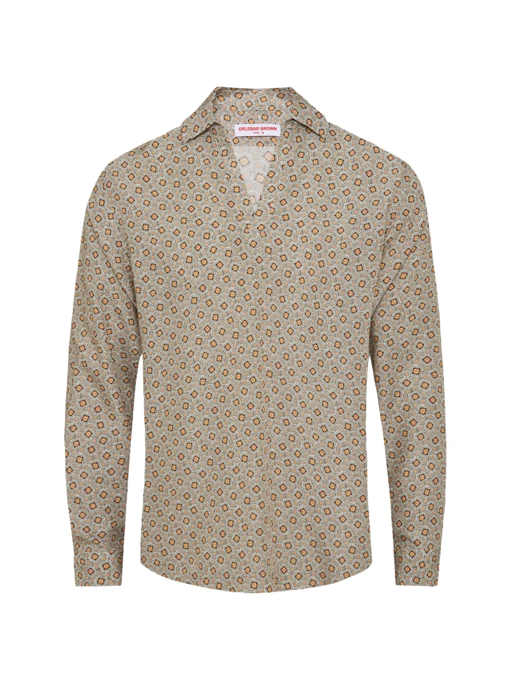 Orlebar Brown Ridley patterned V-neck T-shirt - Toni neutri