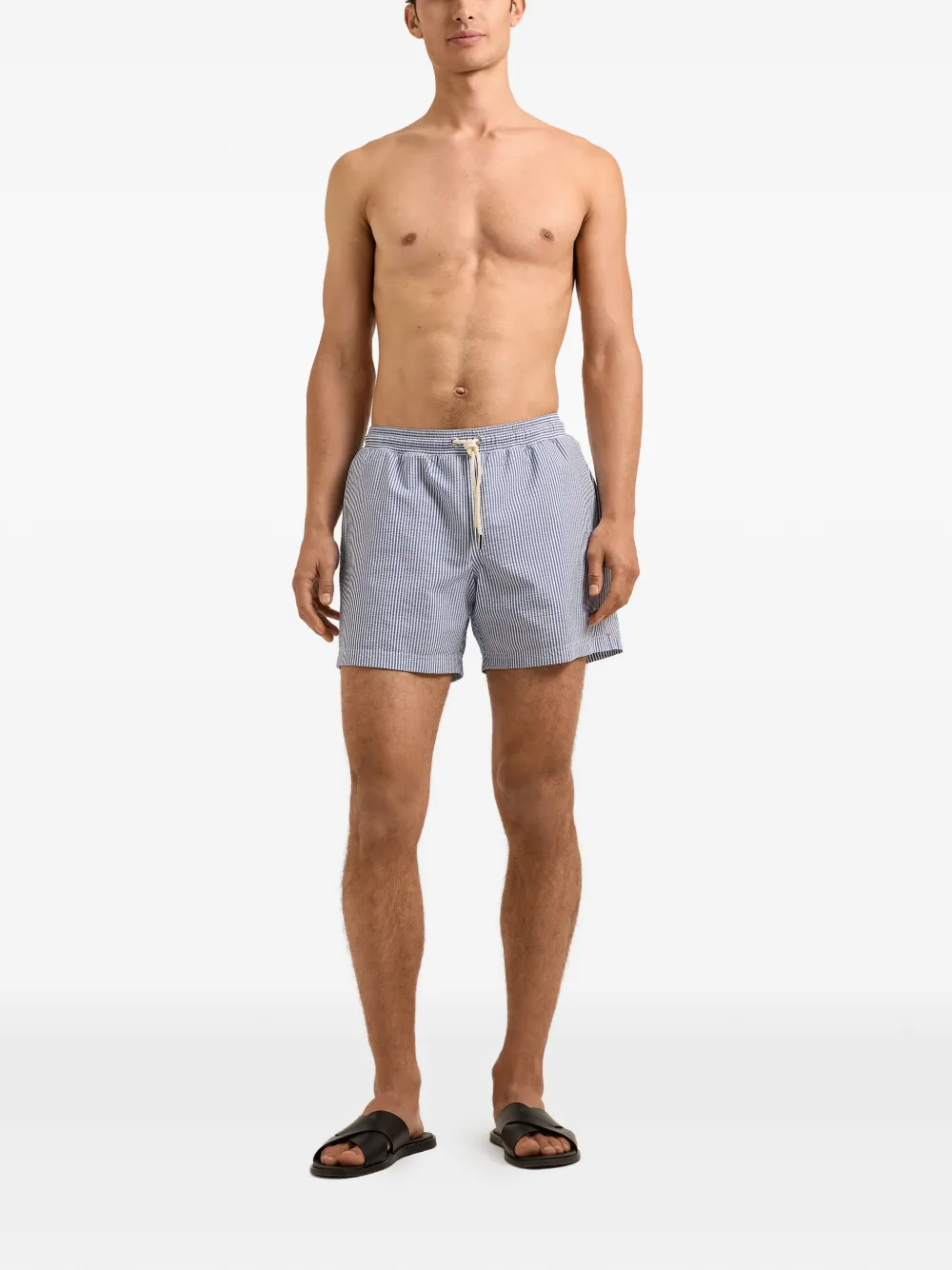 Orlebar Brown Boxer gestreepte zwembroek Blauw