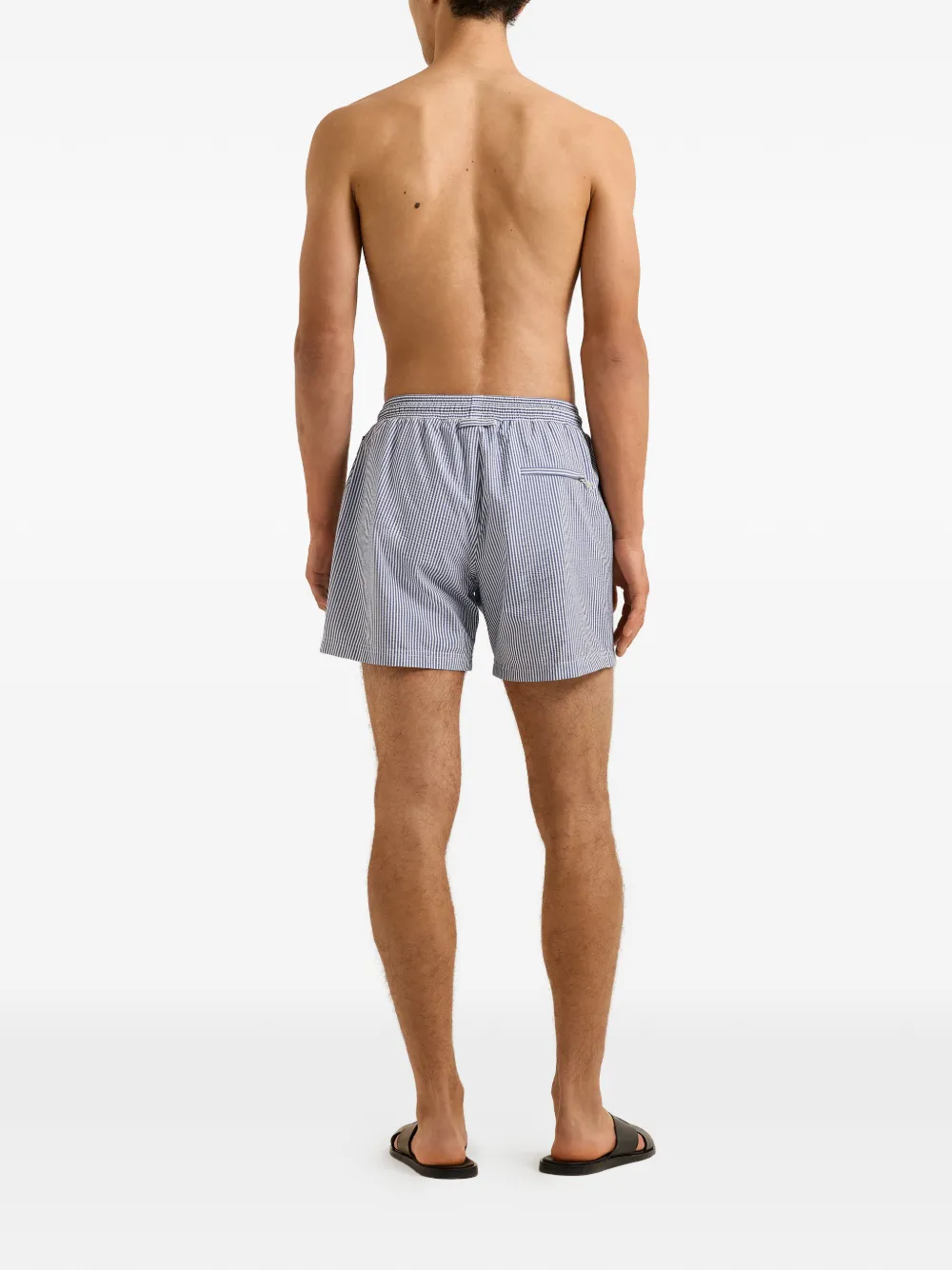Orlebar Brown Boxer gestreepte zwembroek Blauw