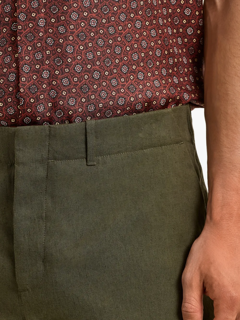 Orlebar Brown Broek met riemlussen Groen