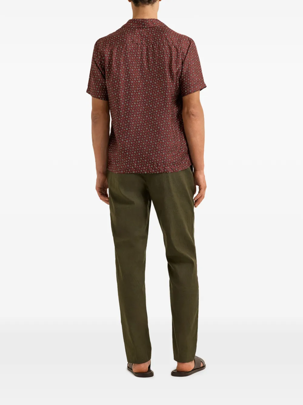 Orlebar Brown Broek met riemlussen Groen