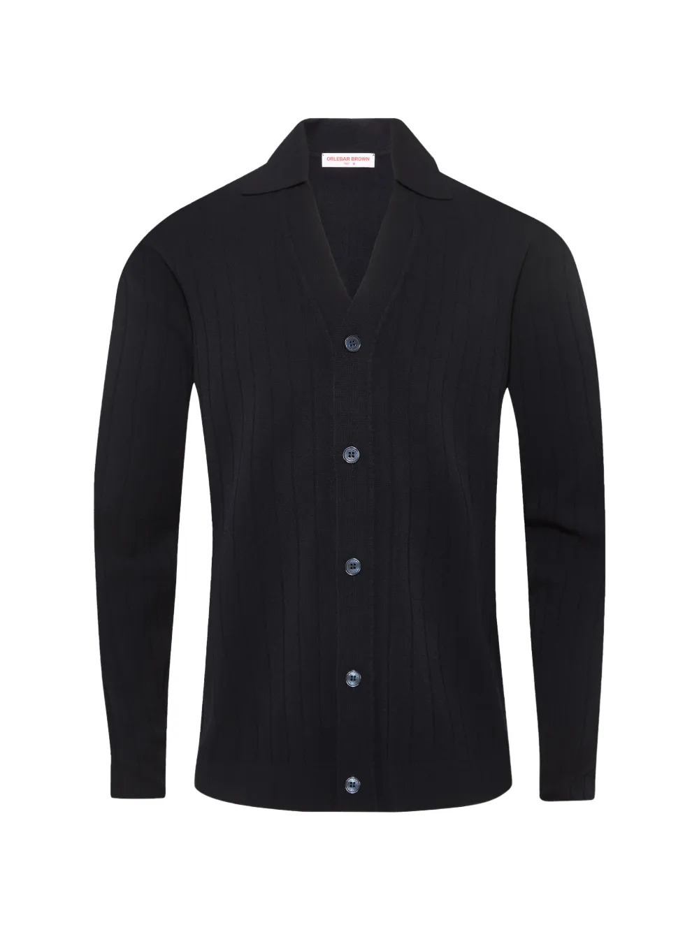 Orlebar Brown Bastian collared buttoned cardigan - Blu