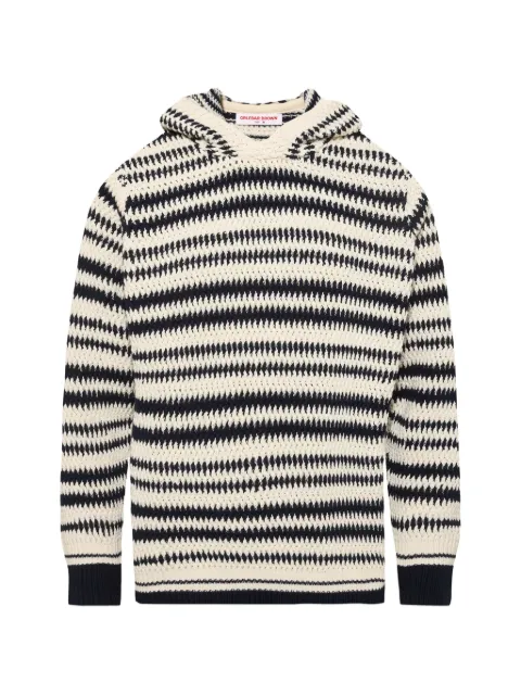 Orlebar Brown striped hooded jumper