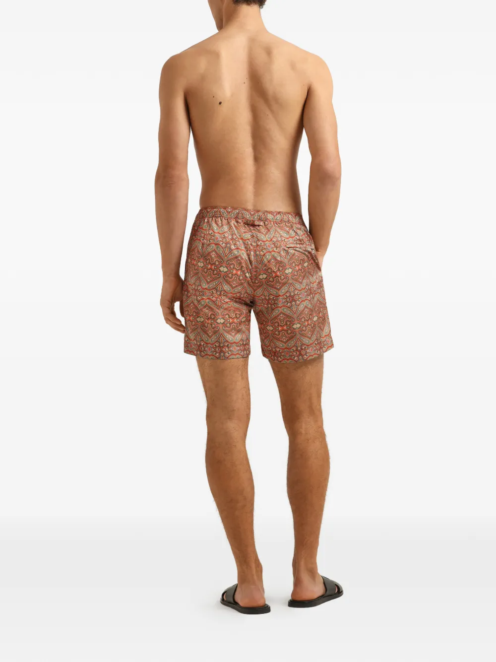 Orlebar Brown Zwembroek met patroon Oranje