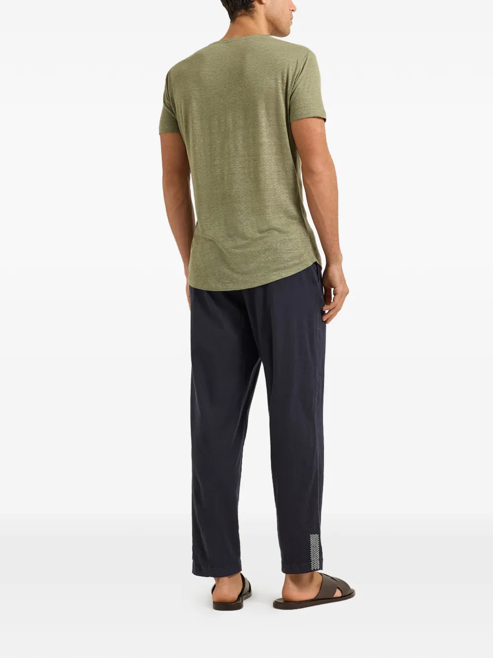Orlebar Brown Ob-T linnen T-shirt Groen