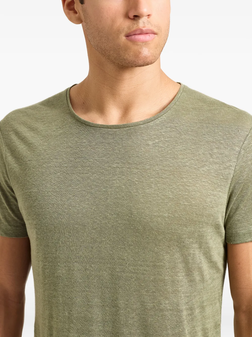 Orlebar Brown Ob-T linnen T-shirt Groen