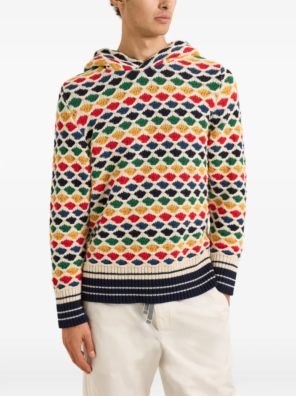 Orlebar Brown Kirk hoodie met patroon Beige