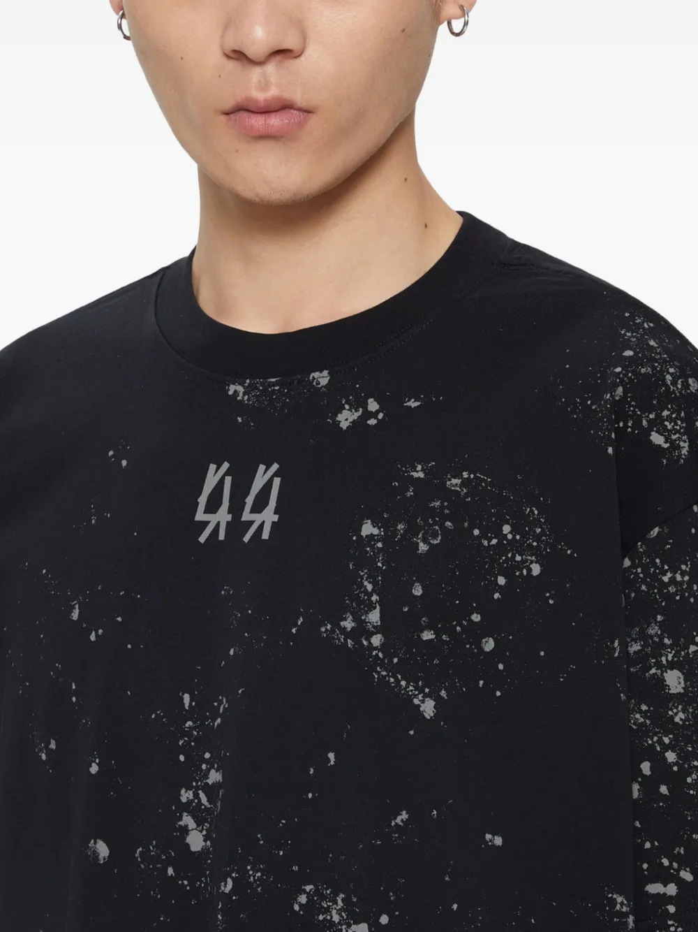 44 LABEL GROUP Katoenen T-shirt Zwart