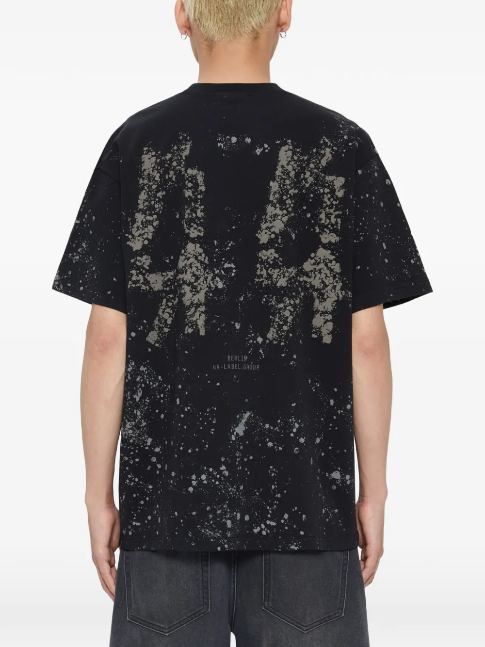 44 LABEL GROUP Katoenen T-shirt Zwart