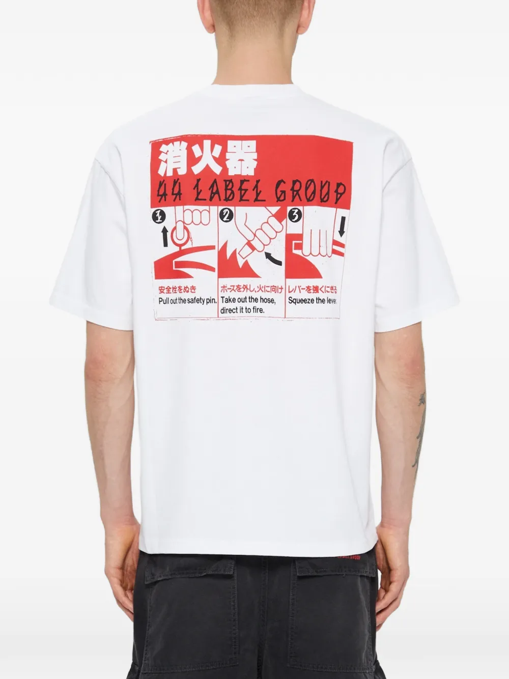 44 LABEL GROUP T-shirt met grafische print Wit