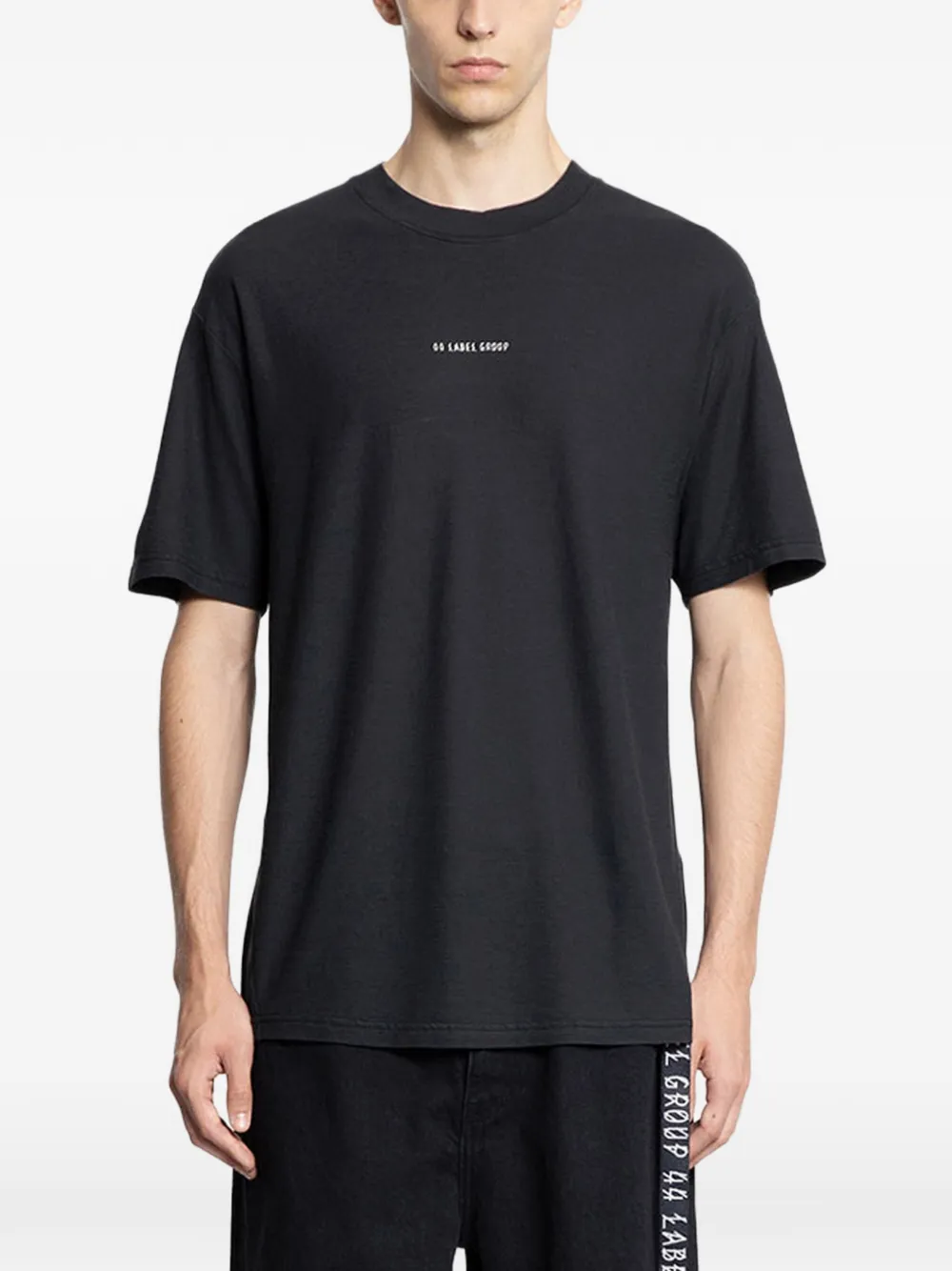44 Label Group Jersey T-shirt In Black