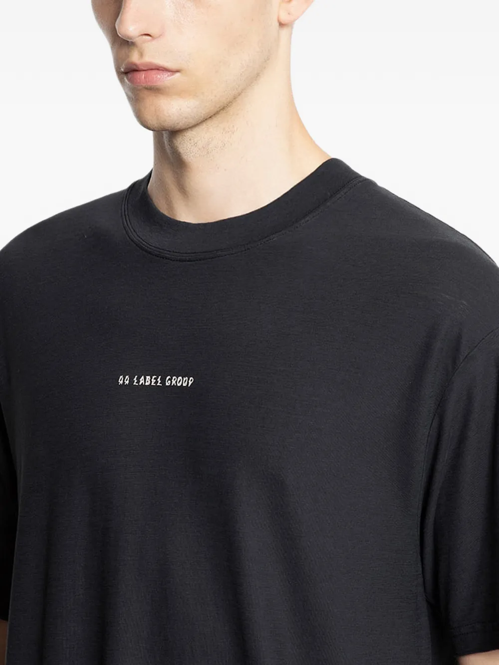 44 LABEL GROUP Jersey T-shirt Zwart