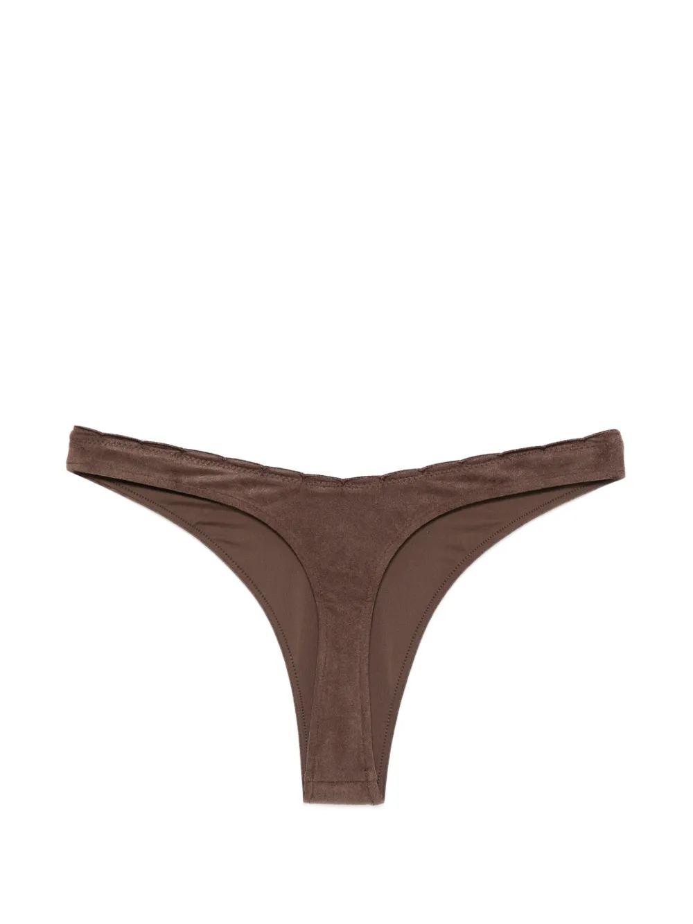  Frankies Bikinis Full Moon Floral Bikini Bottom - Brown 