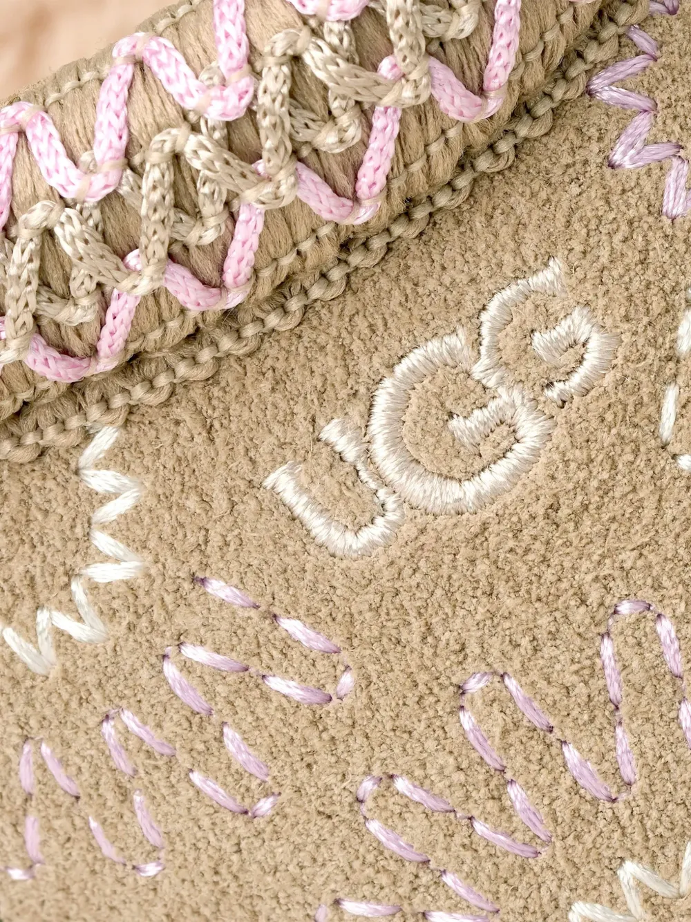 Tazz Sun Stitch Patterned Slippers