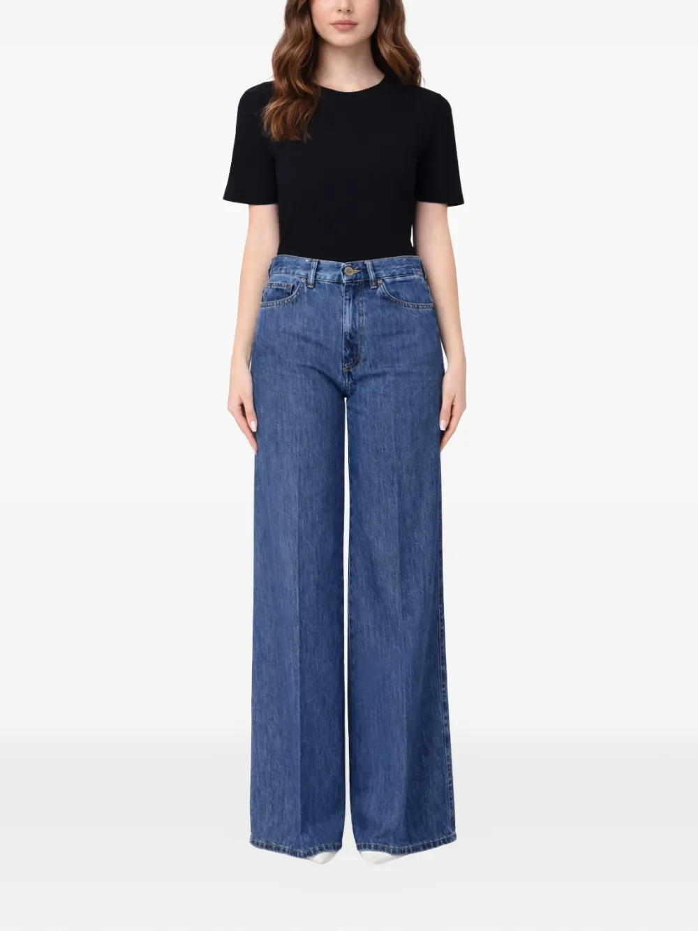  Pt Torino Cindy Wide-leg Jeans - Blue 