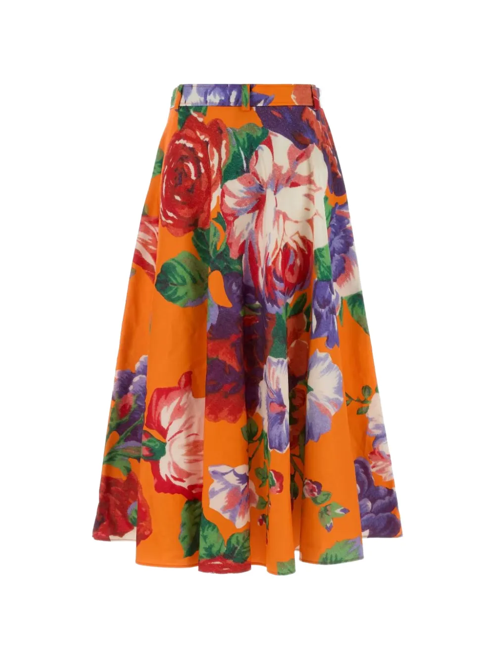 Moschino Midi-rok met print Oranje