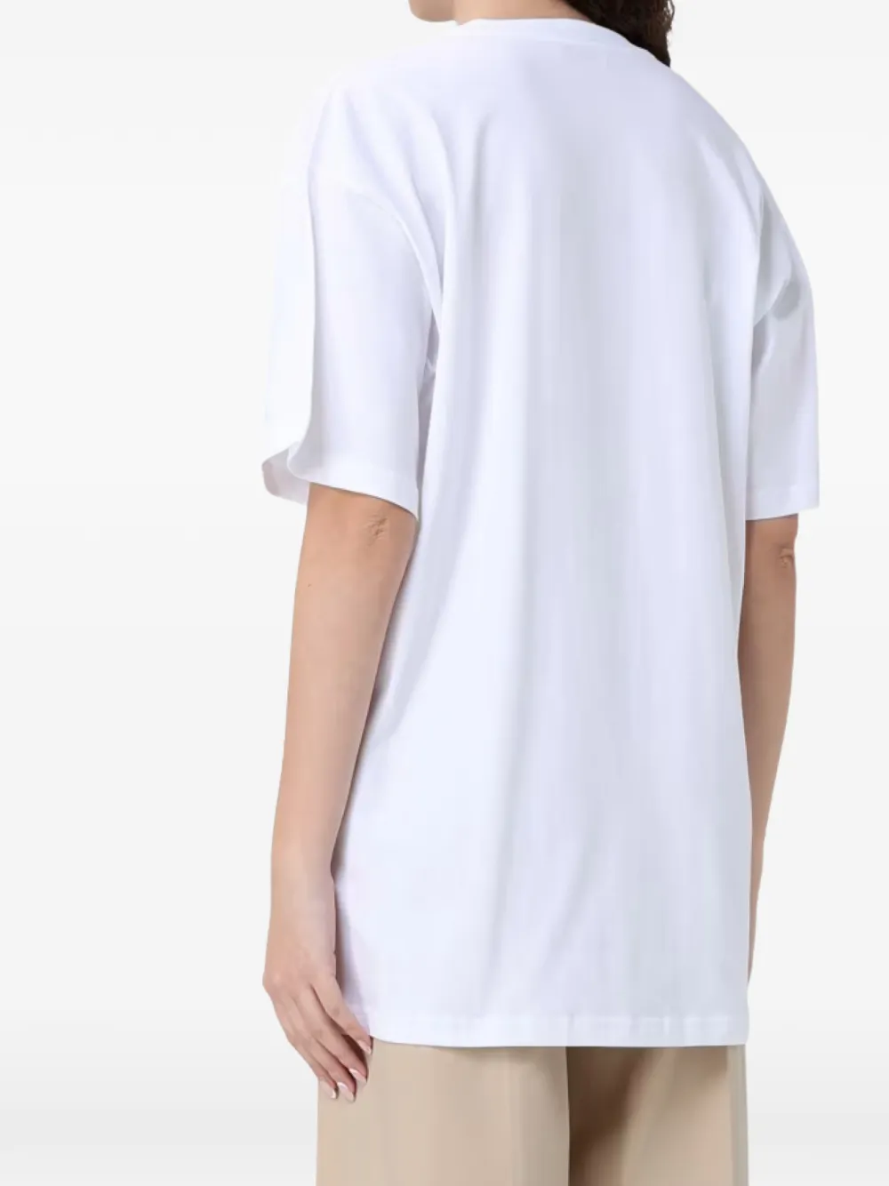 Moschino T-shirt met logoprint Wit