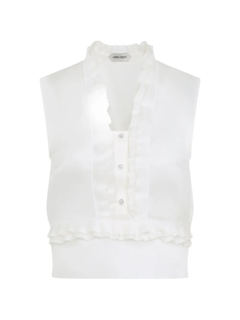 Alberta Ferretti silk blouse - White