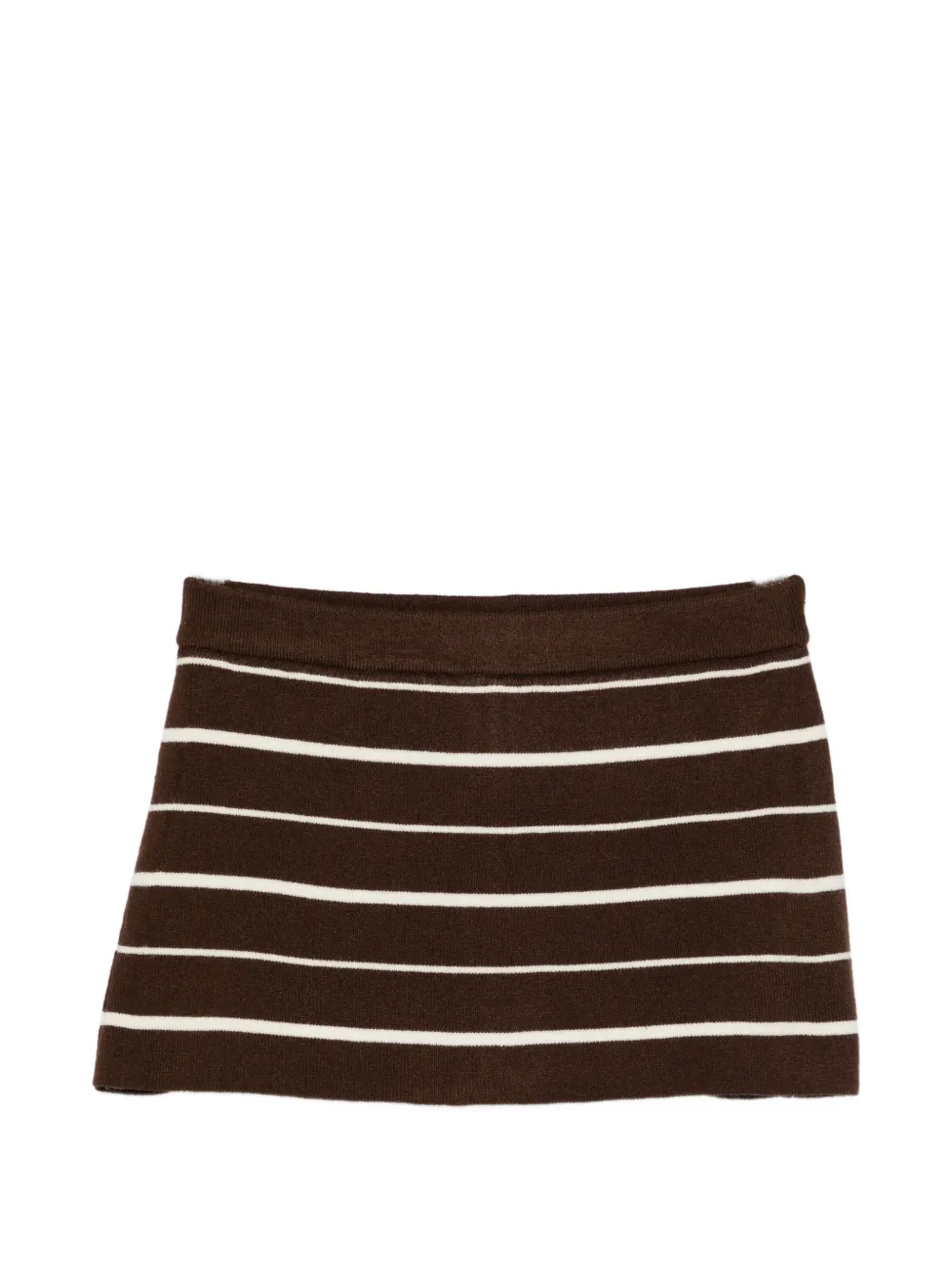 Frankies Bikinis striped skirt - Marrone