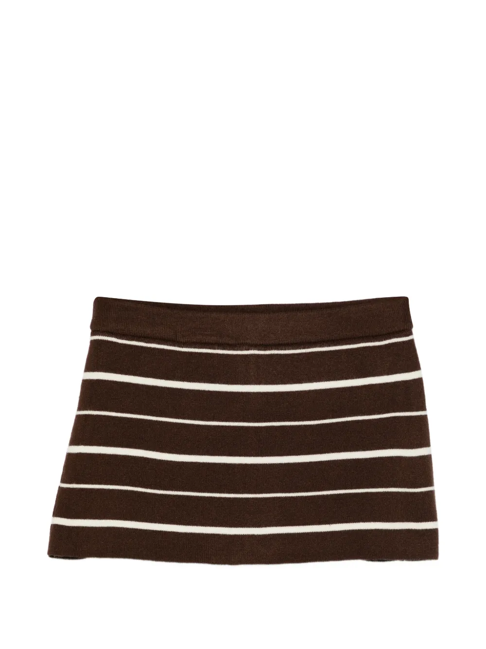 Frankies Bikinis striped skirt - Marrone
