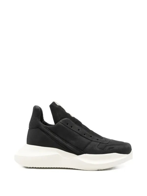 Rick Owens Geth レザースニーカー | ブラック | FARFETCH JP