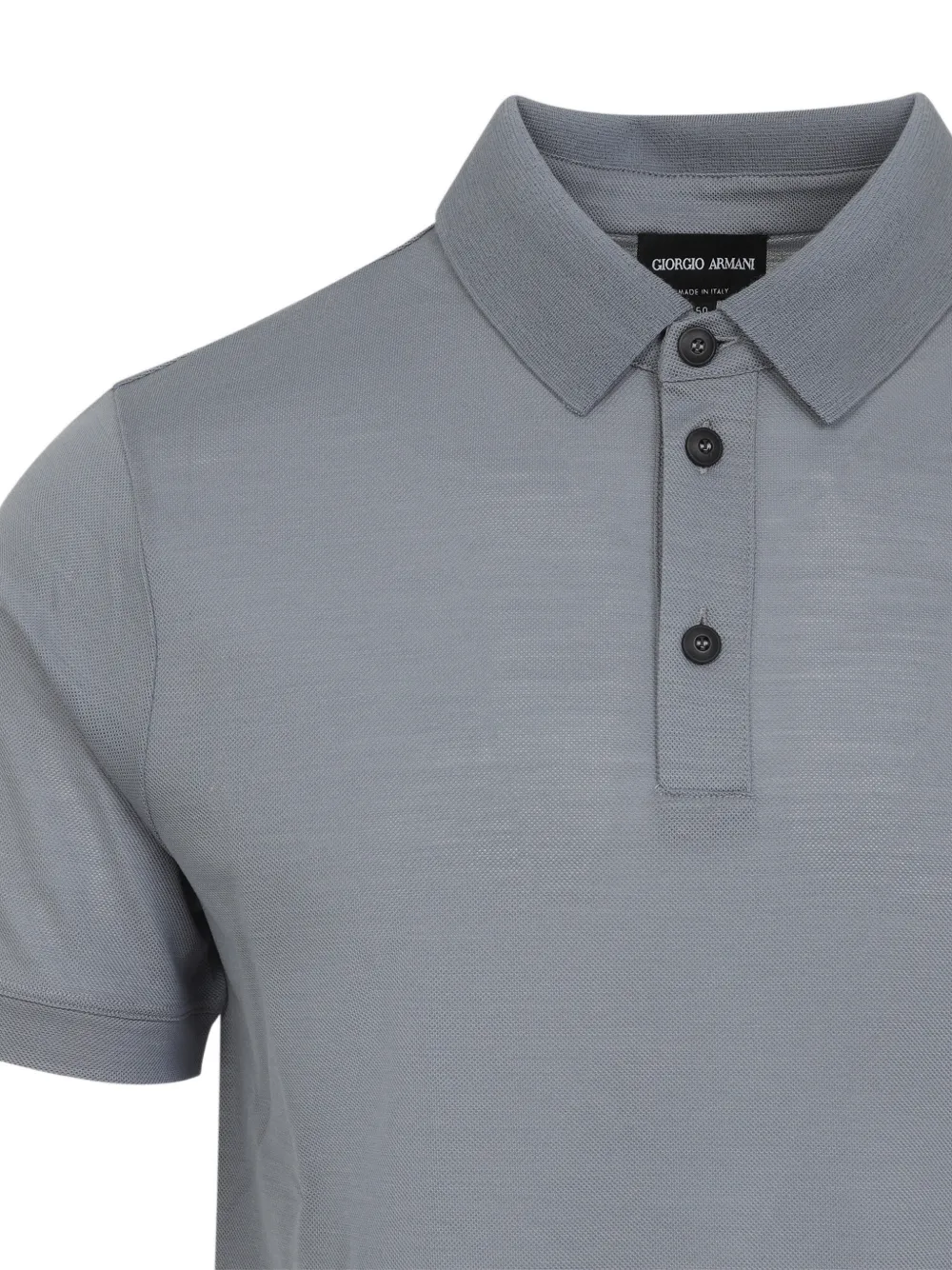 Giorgio Armani Wollen poloshirt Blauw