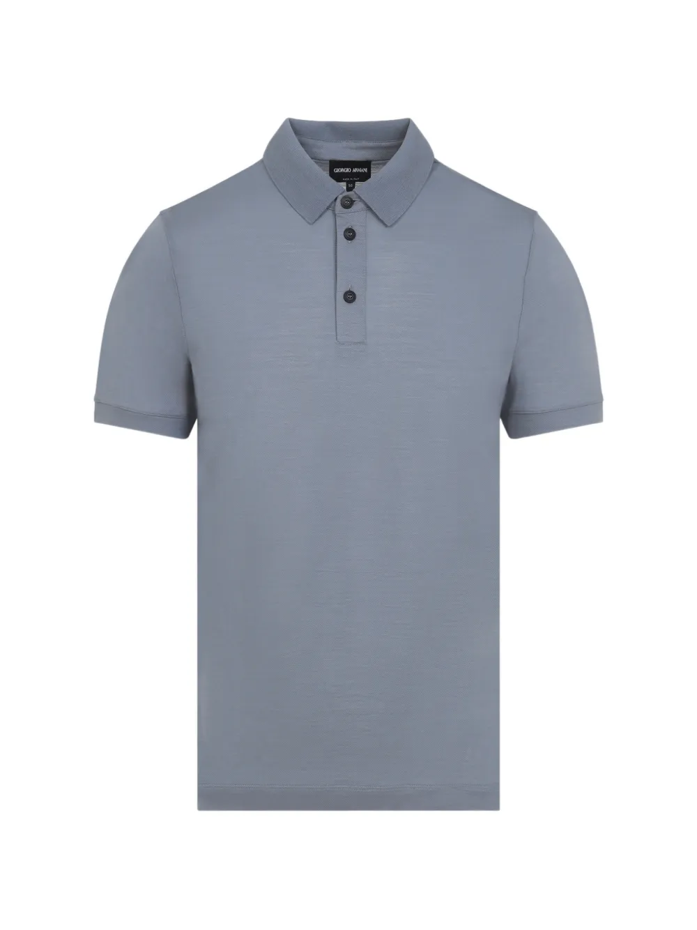 Giorgio Armani wool polo shirt - Blu