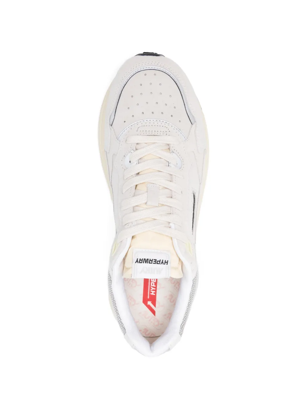 Autry Hyperway zilveren sneakers met vlakken Beige