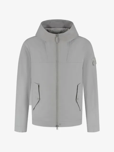 Stone Island chamarra con capucha y cierre