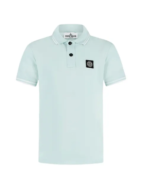 Stone Island Junior 贴花翻领polo衫