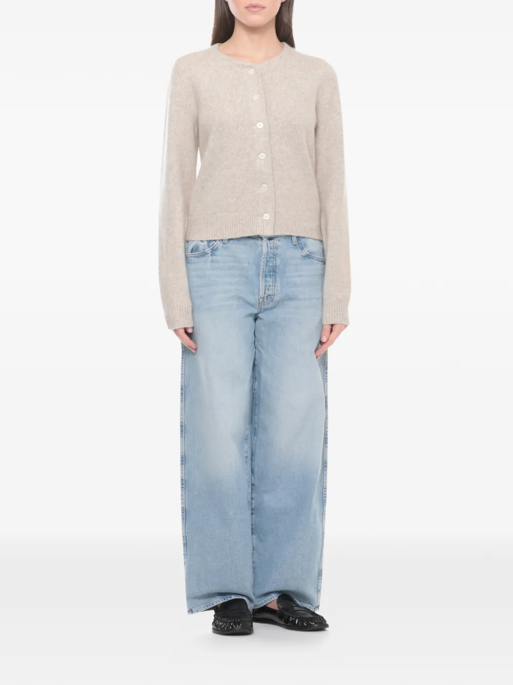  Guest In Residence Button Cardigan - Neutrals 